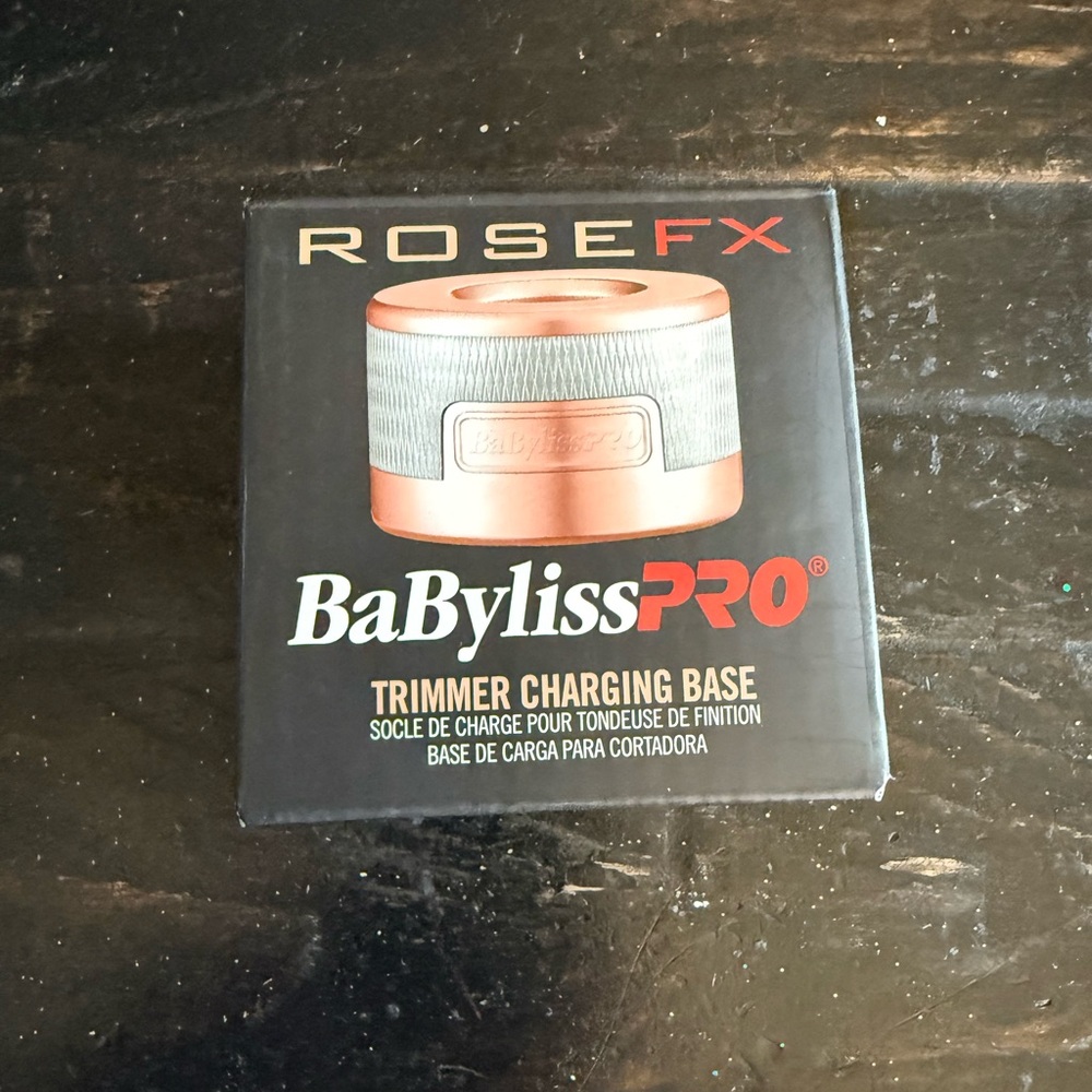 BaByliss Rose FX Trimmer Charging Base - Rose Gold and Silver